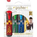 Maped Harry Potter 4'lü Fosforlu Kalem Seti Canlı Renkler ile 740701 Hogwarts Temalı