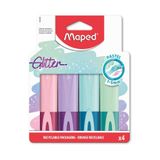 Maped - Highlighters Fluo'peps Glitter (Fosforlu Kalemler) 4'lü