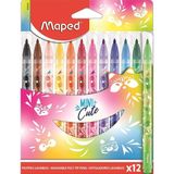 Maped Mini Cute Yıkanabilir Keceli Kalem 12 Renk 845404 - Yok