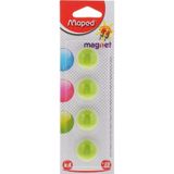 Maped Standart Mıknatıs 22mm, 4'lü Set, Yeşil