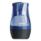 MAPED TONIC METAL kalemtıraş, 2 amaçlı, metal uç: verimlilik ve dayanıklılık. Yarı saydam mavi