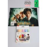 Maped x Dekomus Lisanslı Harry Potter 12'li Keçeli Kalem Ve Büyük Boy Resim Defteri Seti Magic School Collection