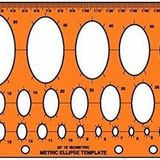 Maped X08821 Ellipse Şekil Şablonu