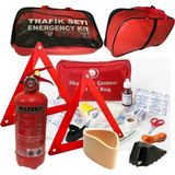 Mapeks Erkaotomotiv Trafik Seti Pro, 1kg Yangınsöndürücü, Ilk Yardım Seti, Reflektör, Takoz, - Çok Renkli