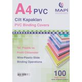 Mapi 204 02 55 Pvc Ciltleme Kapağı, Şeffaf Yeşil
