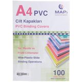 Mapi 204 02 58 Pvc Ciltleme Kapağı, Şeffaf Turuncu