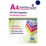 Mapi A4 450 mic 50 li Lacivert Kum Desen Opak Cilt Kapağı