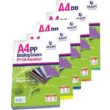 Mapi A4 Cilt Kapağı Plastik 300 Micron Beyaz + Beyaz 204 02 60 (100 Lü Paket)