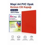 Mapı Cılt Kapagı Pvc A4 160Mic.kırmızı 100 Lu
