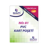 Mapi Kart Poseti Dikey Pvc No:81 165X120 (100 Lu) Seffaf 910 10 40