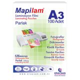 Mapi Laminasyon Filmi 125 Mikron A3 100’Lü Kutu