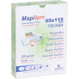 Mapi Laminasyon Filmi 85X115 mm 125 Micron 100 Lü Parlak Fonksiyonel Pouch