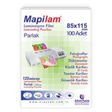 Mapi Laminasyon Filmi 85X115 Mm 125 Micron Parlak Polyester 1021208 (100 Lü Paket)