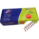 Mapi Mapiwire 5/8 Kutu Tel Kırmızı 50 Adet Fonksiyonel Spiral Bağlama Halkaları