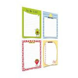 Mapi Notluk - Bloknot 4'lü Set (güneş, Kedi, Çilek Ve Avakado Temalı Notes To Do List ) (10-14 Cm)