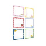 Mapi Notluk - Bloknot 6'lı Set (gökkuşağı, Bulut, Kedi, Çilek Ve Emoji Temalı Notes ) (8-8 Cm)