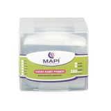 Mapi Oval Yaka Kartı Poşeti Beyaz 100 Lü 9101000 (1 Paket 100 Adet)