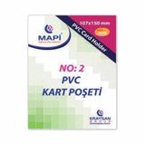 Mapi Pvc Dikey Kart Poşeti No:2 107X150 Mm 100 Lü 9101036 (100 Lü Paket)
