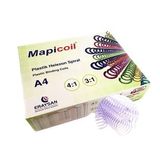 MAPİCOİL 3:1 PLASTİK HELEZON SPİRAL 18MM ŞEFFAF 100 AD 36 LOP