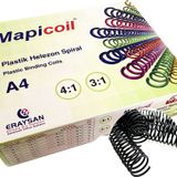MAPİCOİL 3:1 PLASTİK HELEZON SPİRAL 18MM SİYAH 100 AD 36 LOP