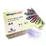 MAPİCOİL 3:1 PLASTİK HELEZON SPİRAL 22MM ŞEFFAF 50 AD. 36 LOP