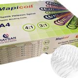 MAPİCOİL 3:1 PLASTİK HELEZON SPİRAL 50MM BEYAZ 50 AD 36 LOP