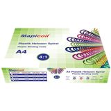Mapicoil 4:1 20 mm Şeffaf 100 Adet 48 Lop Plastik Helezon Spiral