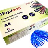 MAPİCOİL 4:1 PLASTİK HELEZON SPİRAL 14MM.MAVİ 100 AD. 48 LOP