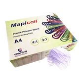 Mapıcoıl 4:1 Plastık Helezon Spıral 16Mm.seffaf 100 Ad. 48Lop