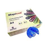 MAPİCOİL 4:1 PLASTİK HELEZON SPİRAL 18MM MAVİ 100 AD. 48 LOP