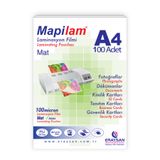 Mapilam 100 Micron Mat Laminasyon Filmi (A4)100 Lü