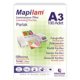 Mapılam 125 Mıc A3 100 Lü Parlak Polyester Laminasyon Filmi