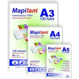 Mapilam 125 Micron Id Kart Laminasyon Filmi, Şeffaf, 65 x 95 mm Mat - Çok Renkli