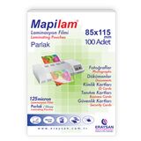 MAPİLAM 125 MİCRON PARLAK LAMİNASYON FİLMİ (BÜYÜK KİMLİK) (85X115) 100 LÜ