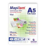 MAPİLAM 150 MİC. MAT LAMİNASYON FİLMİ (A5) 100 LÜ