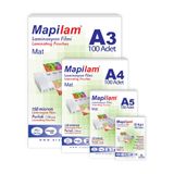 Mapilam 150 Micron A4 Laminasyon Filmi, Şeffaf, 216 X 303 mm MAT