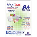 Mapilam 150 Micron Sıcak Photone x Laminasyon Filmi A4 100'lü