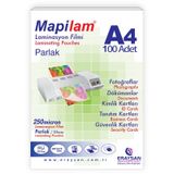 Mapilam 250 Mic. Parlak Laminasyon Filmi A4 100'lü