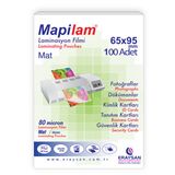 MAPİLAM 80 MİCRON MAT LAMİNASYON FİLMİ (ID KART) (65X95) 100 LÜ