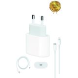 MapleTech Iphone 8 X Xs Xr 11 12 13 14 / Pro Max Mini Plus/ 20W Hızlı Şarj Aleti ve Lightning Kablo (SET)