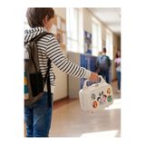 MappleHome Bölmeli Taşınabilir Beslenme Kutusu - Yemek Saklama Kabı - Beslenme Çantası Desenli Lunchbox