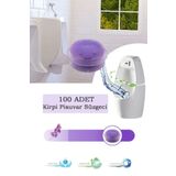 Maproworld 100 Adet Lavanta Kokulu Kirpi Pisuvar Süzgeci - Koku Giderici Kireç Çözücü Sıçrama Önleyici Tasarım