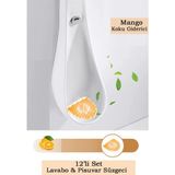 Maproworld 12'li Set Mango Kokulu Pisuvar Süzgeci – Lavabo Yer Gideri Koku Giderici Hijyenik Tuvalet Matı
