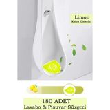 Maproworld 180 Adet Limon Kokulu Pisuvar Süzgeci – Lavabo Yer Gideri Koku Giderici Hijyenik Tuvalet Matı