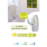 Maproworld 5’li Set - Limon Kokulu Kirpi Pisuvar Süzgeci - Koku Giderici Kireç Çözücü Sıçrama Önleyici Tasarım