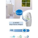 Maproworld 5’li Set Okyanus Kokulu Kirpi Pisuvar Süzgeci - Koku Giderici Kireç Çözücü Sıçrama Önleyici Tasarım