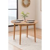 Maq Home Moon Ahşap Ayaklı Açılır Yuvarlak Mutfak ve Yemek Masası - Atlantik Çam