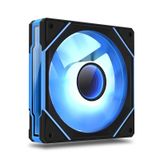 MAQUY 120 mm Infinity Ayna ARGB Bilgisayar Fanı, Siyah PWM yüksek Performanslı Soğutma pc kasası SYNC Software tarafından Özelleştirilebilir Işık Efektli Fan, Titreşim Önleyici Pedlerle Ultra Sessiz