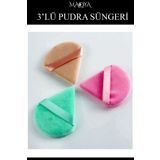 MAQYA Cosmetics 3'Lü Pudra Fondöten BB Krem Yıkanabilir Sünger