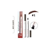 MAQYA Cosmetics Kaş Dövmesi Koyu Kahve Ton Suya Dayanaklı Kaş Kontürü Kalemi